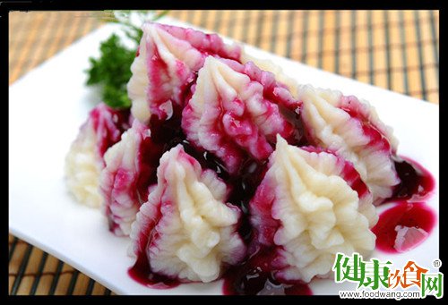 秋分吃山藥之藍莓山藥泥