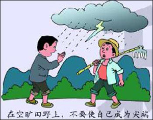 春夏雷雨天不同情況下避雷策略